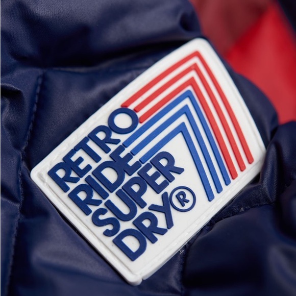 Superdry Retro Ride Hooded Bomber Jacket - Picture 8 of 12